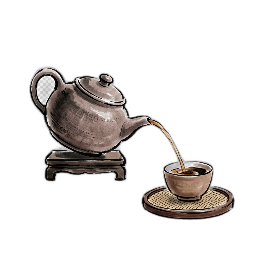 Tea - Sumi-e painting