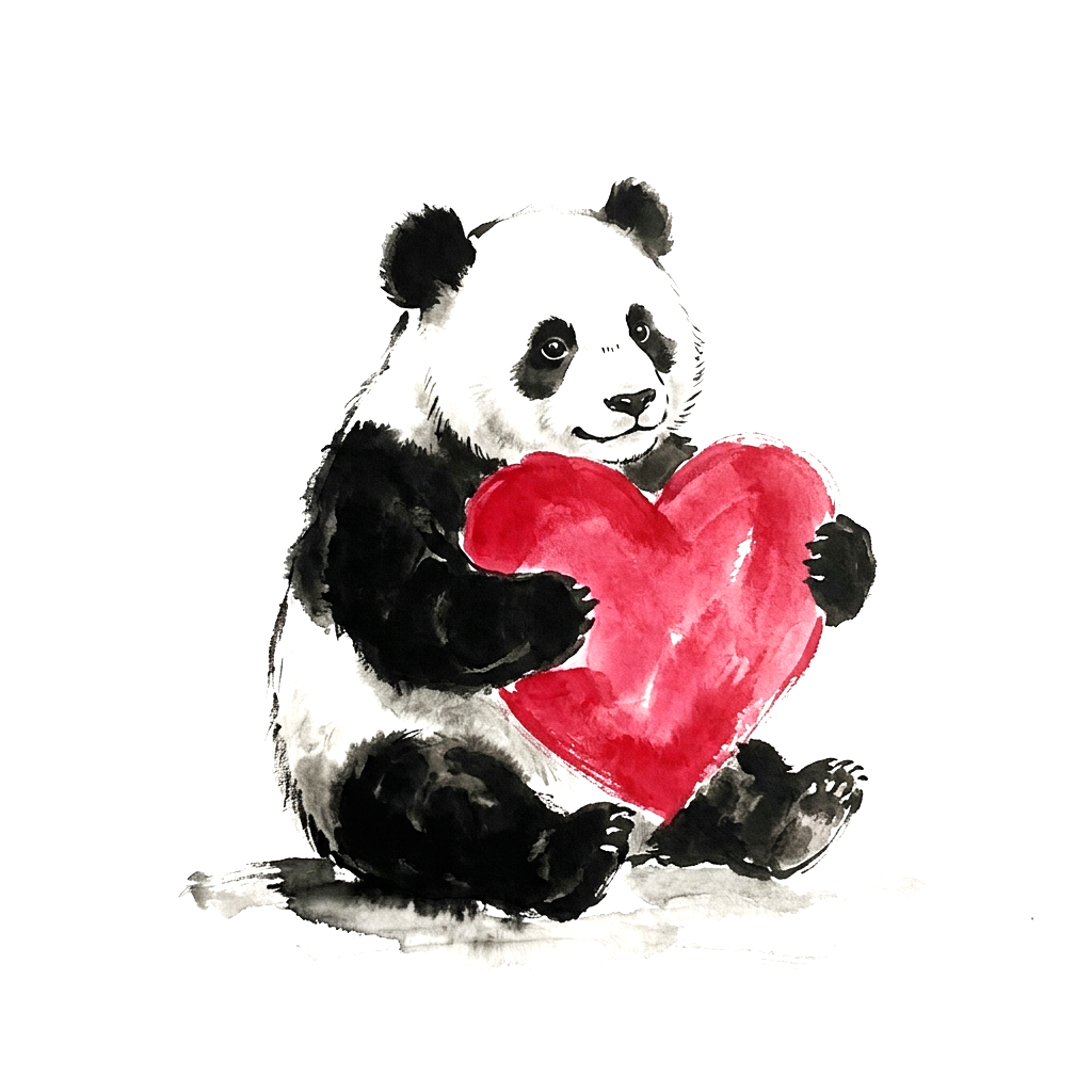 Love - Sumi-e painting